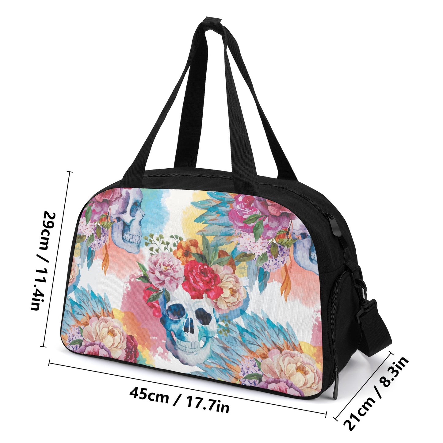 Beautiful skull Travel Luggage Bag