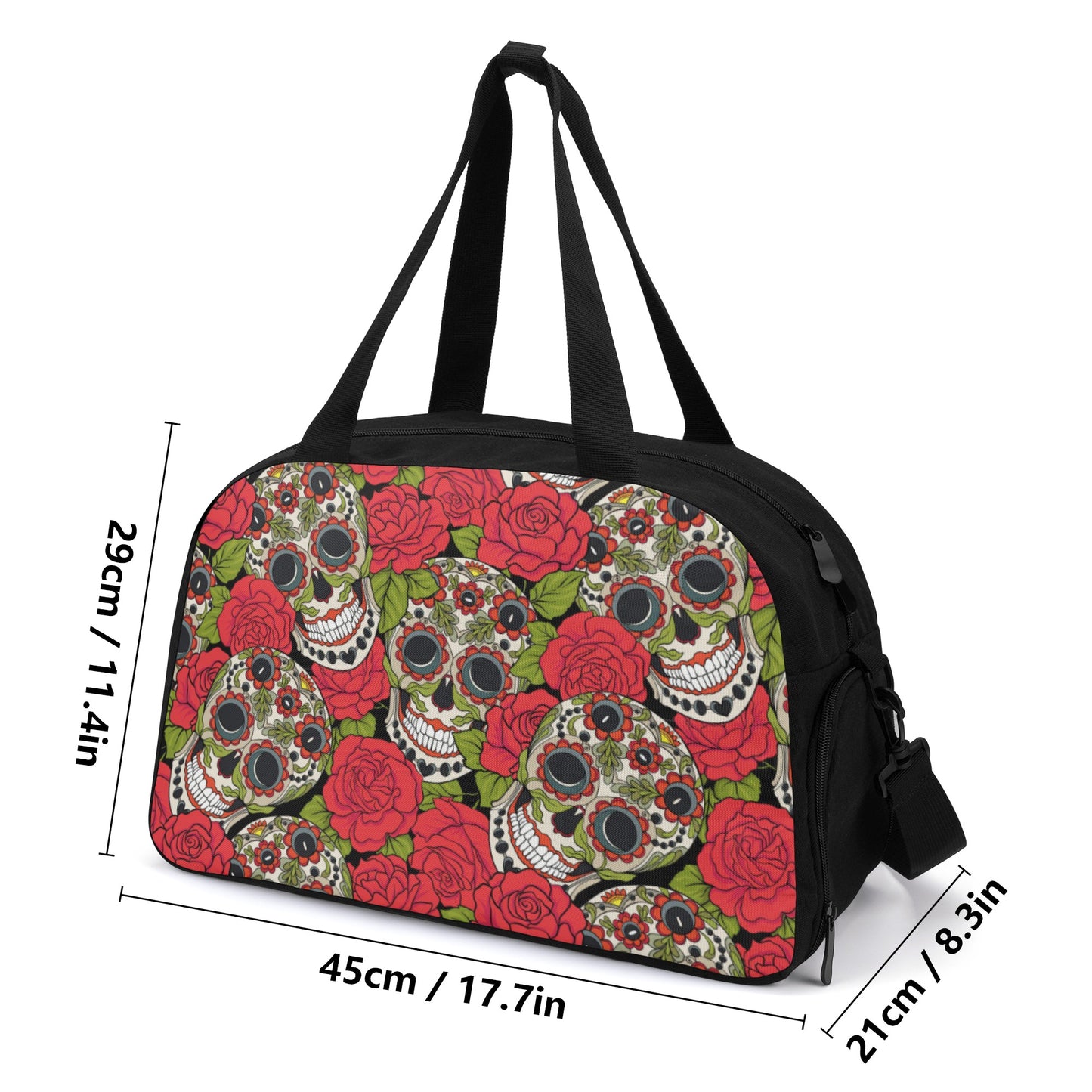 Sugar skull Mexican skull Travel Luggage Bag