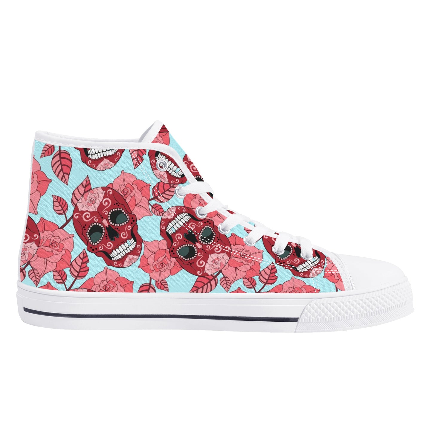 Men's High Top Canvas Shoes With Customized Tongue