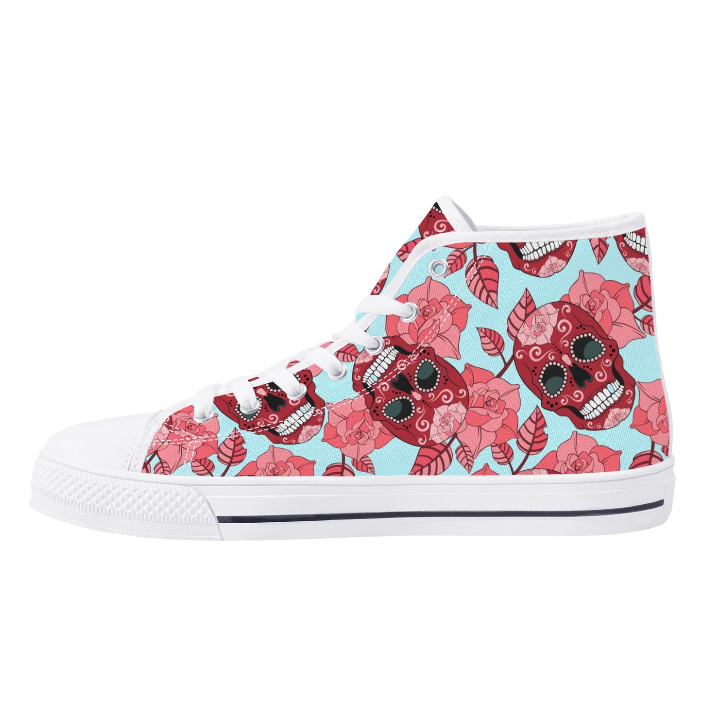 Men's High Top Canvas Shoes With Customized Tongue
