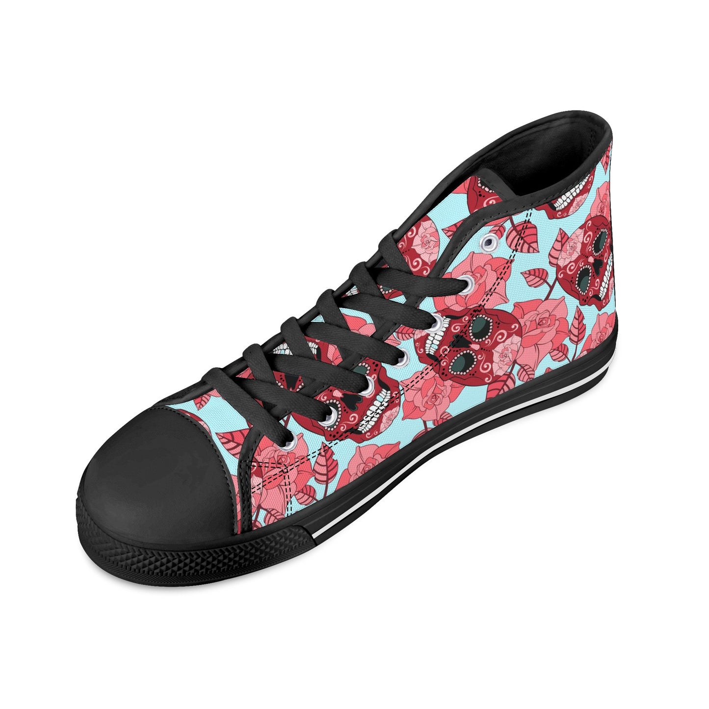 Men's High Top Canvas Shoes With Customized Tongue