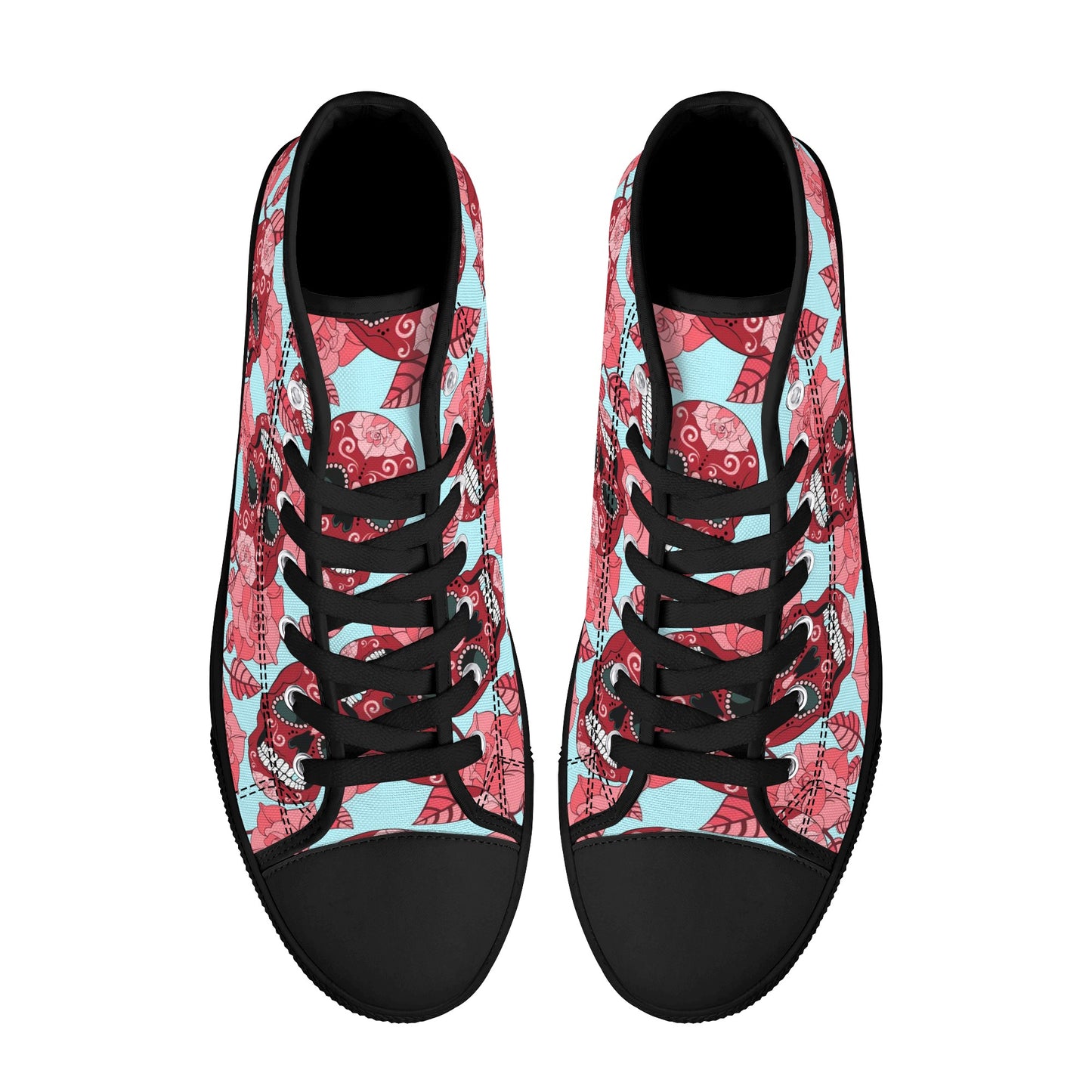 Men's High Top Canvas Shoes With Customized Tongue