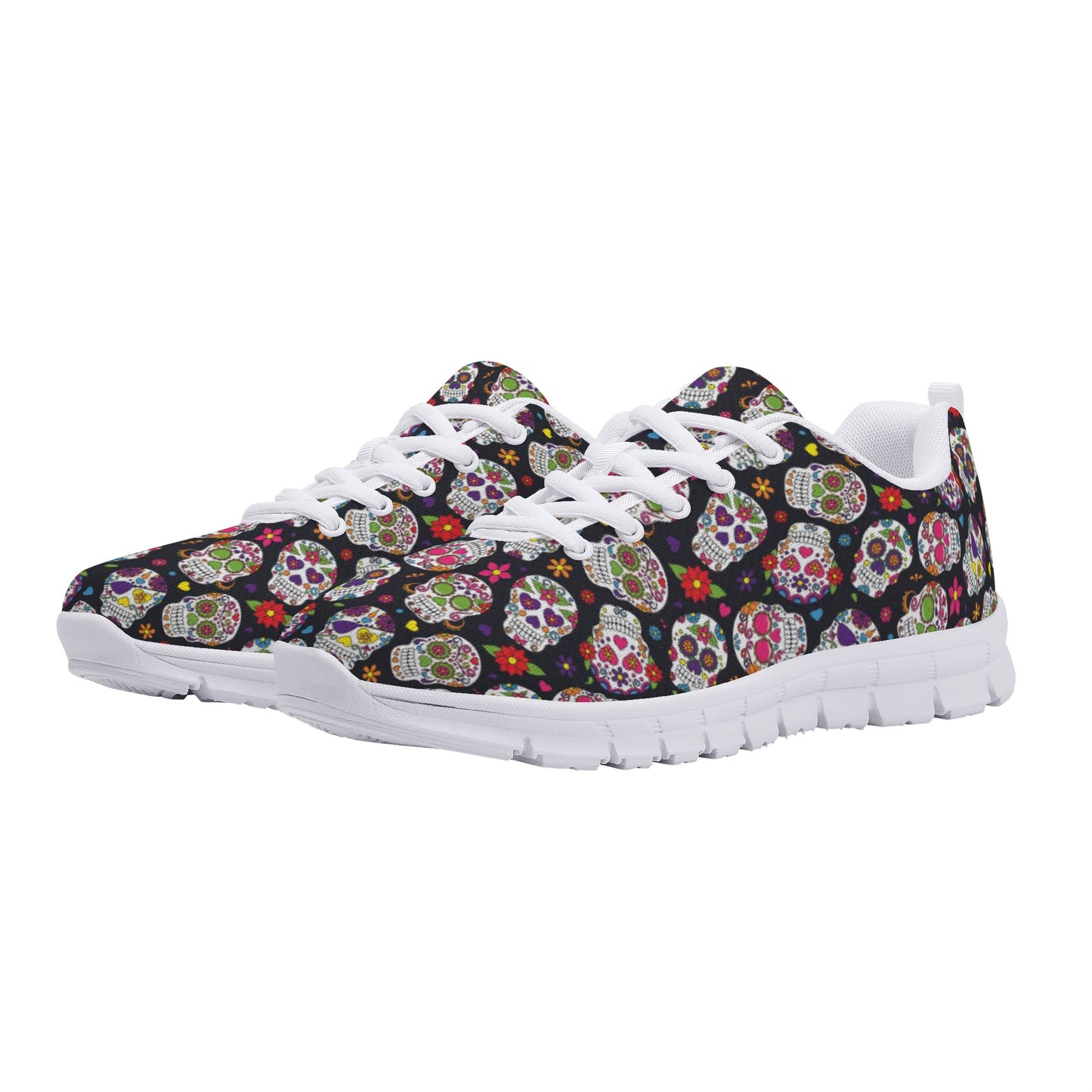 Sugar skull halloween candy skull Women's Running Shoes