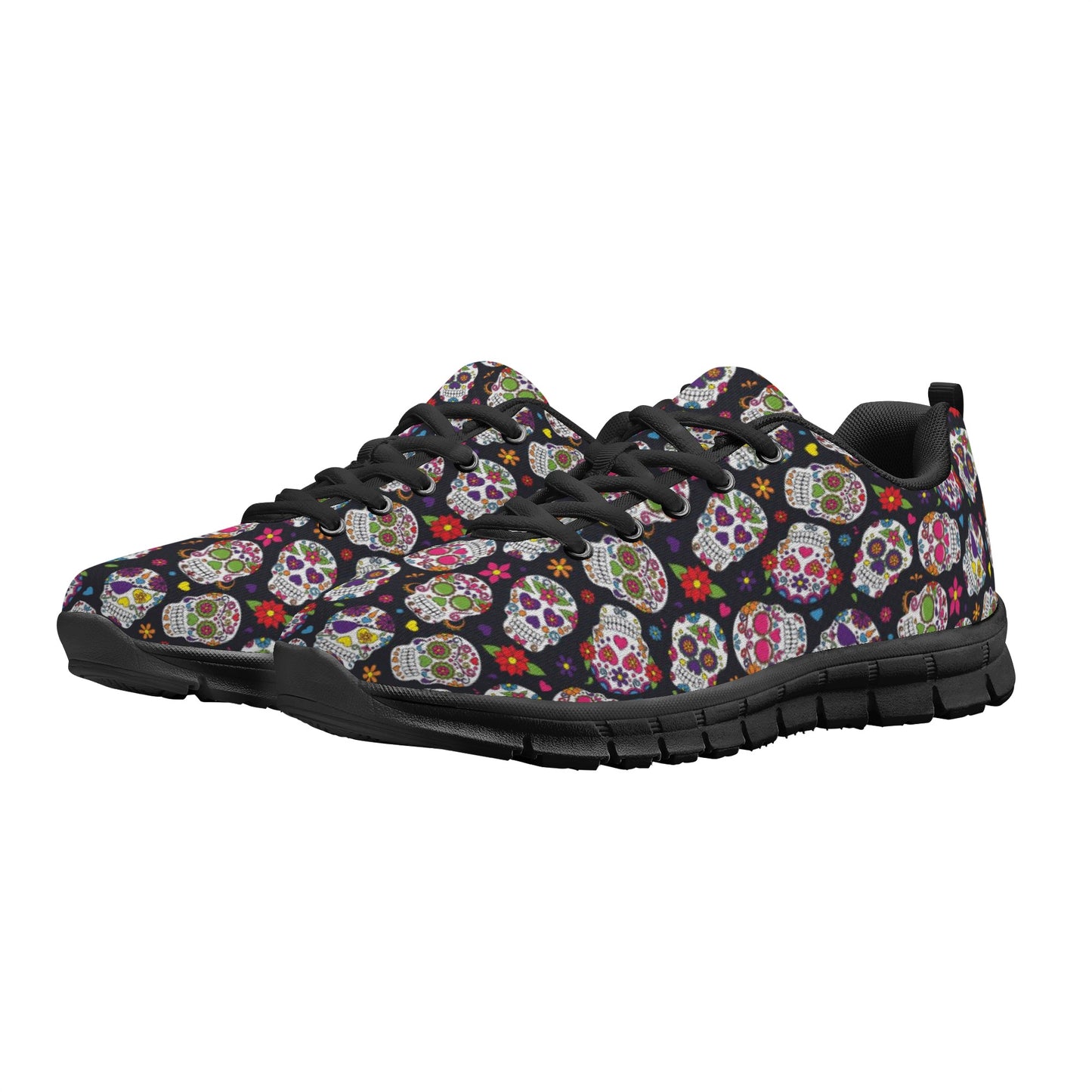 Sugar skull halloween candy skull Women's Running Shoes