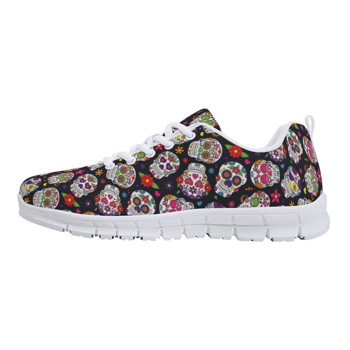 Sugar skull halloween candy skull Women's Running Shoes