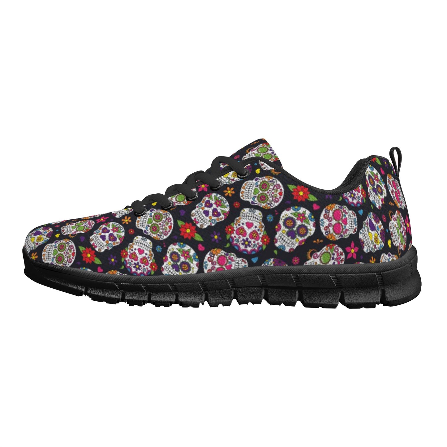 Sugar skull halloween candy skull Women's Running Shoes