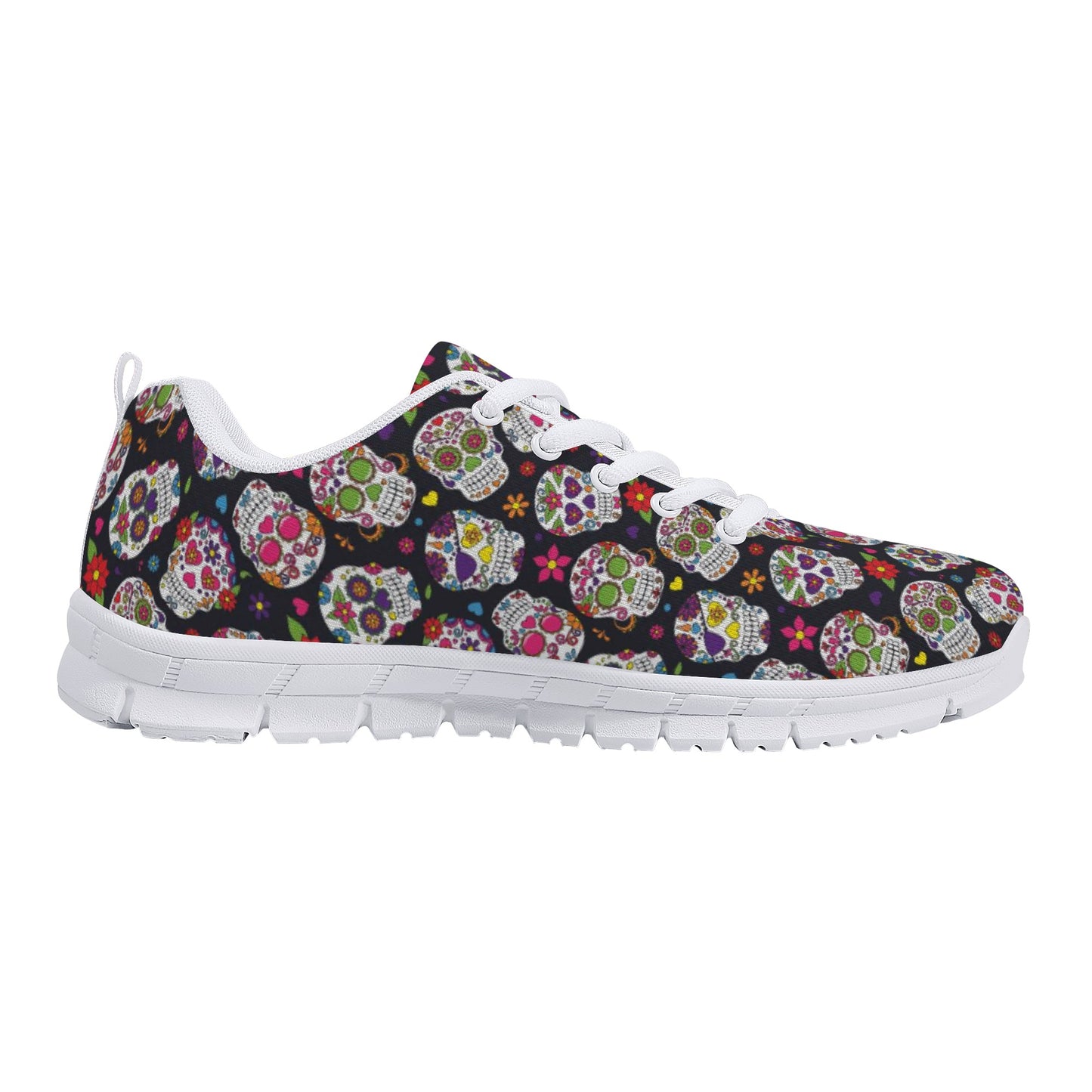 Sugar skull halloween candy skull Women's Running Shoes