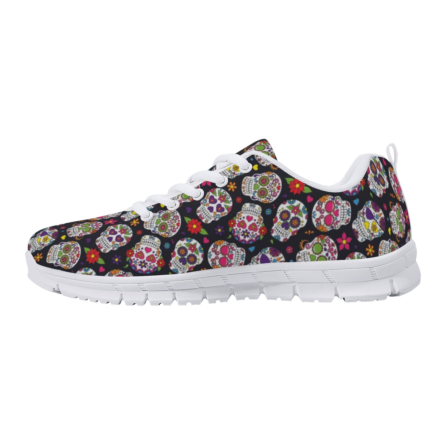 Sugar skull halloween candy skull Women's Running Shoes