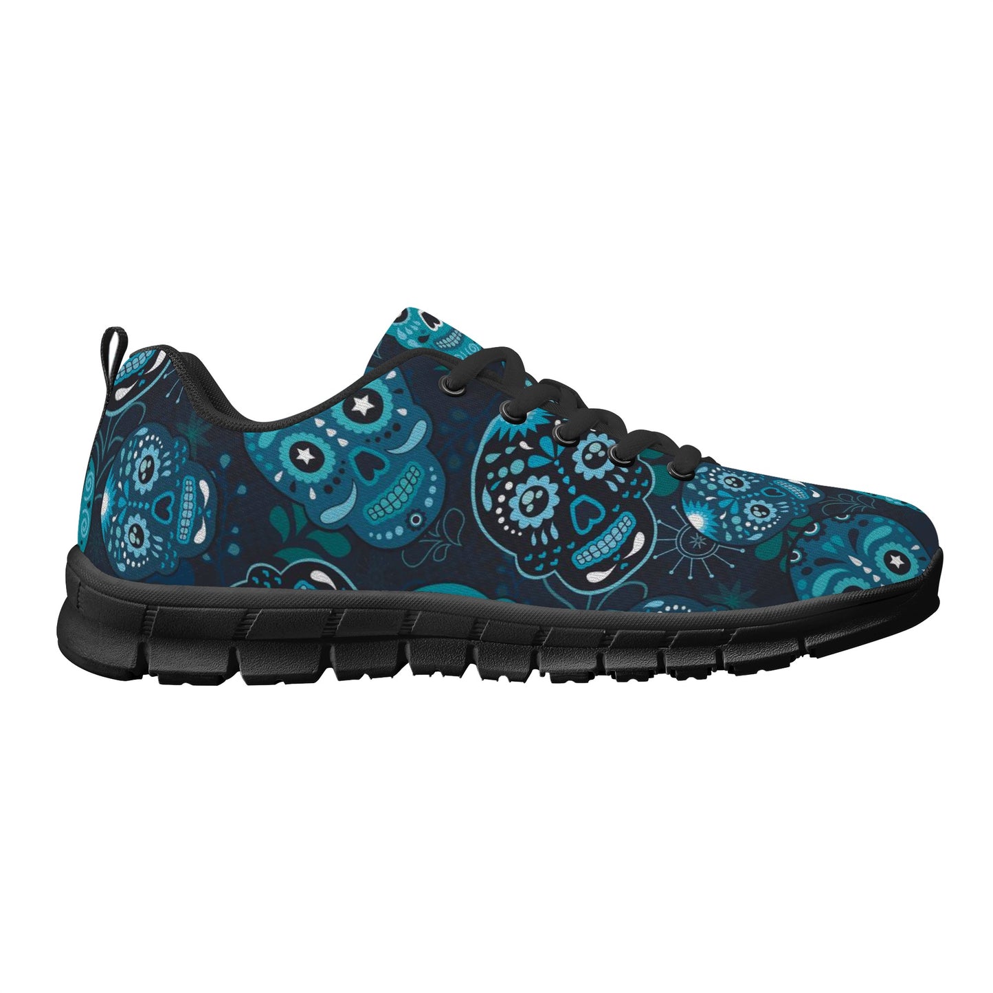 Flaming skull halloween Women's Running Shoes