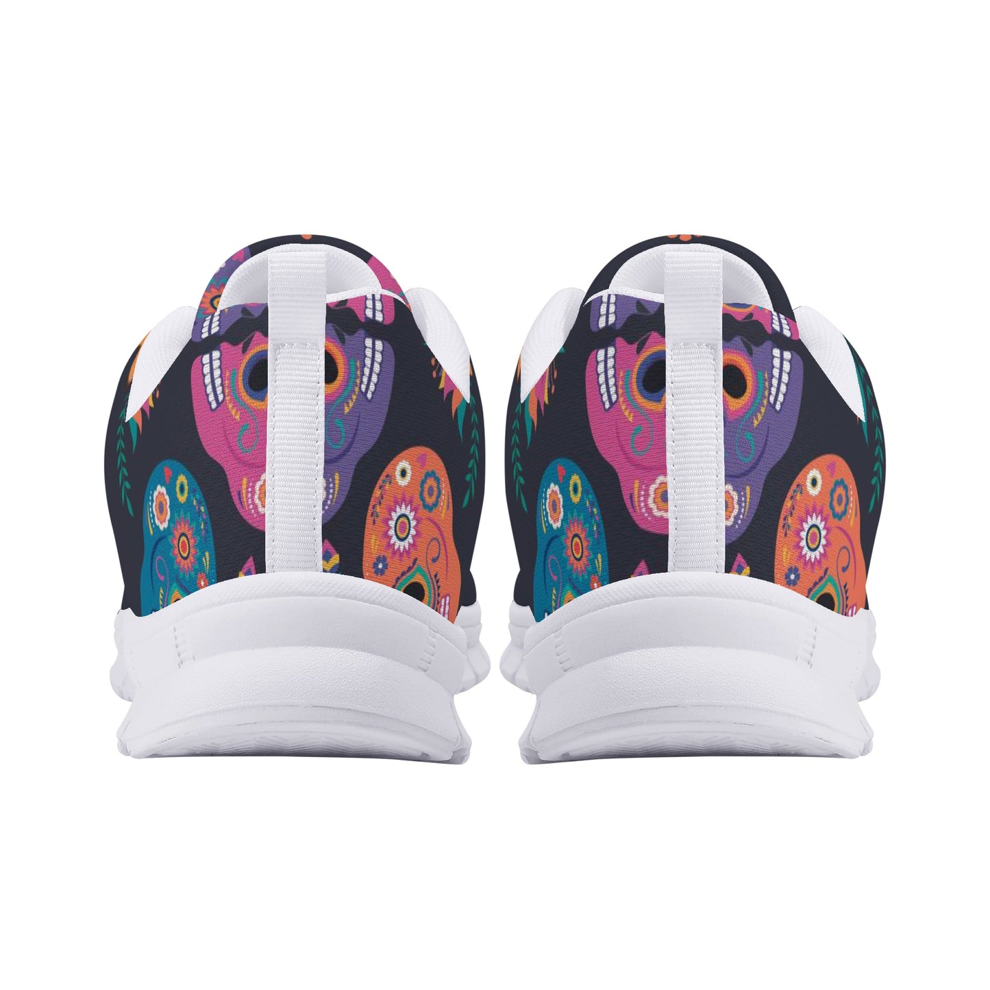 Sugar skull couple pattern Women's Running Shoes