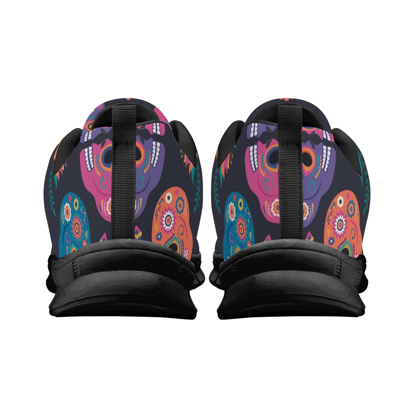 Sugar skull couple pattern Women's Running Shoes