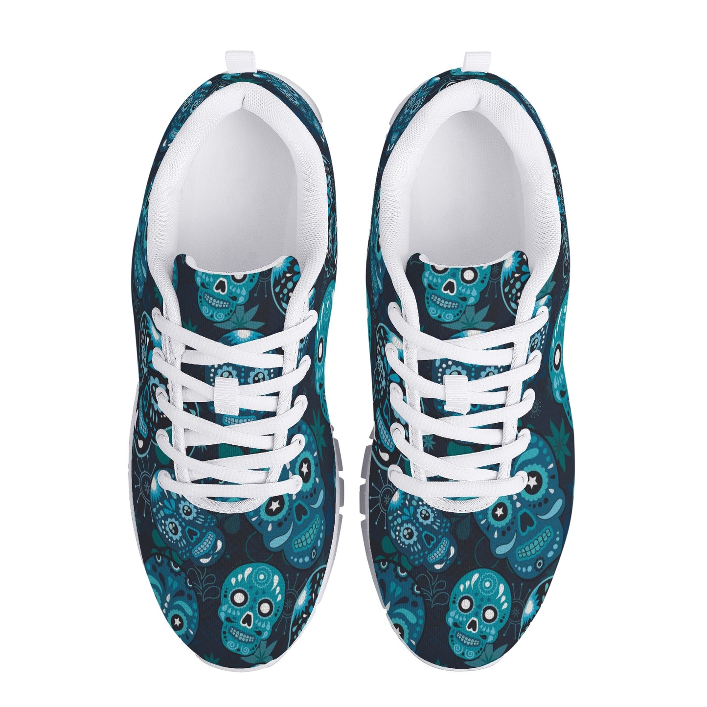 Flaming skull halloween Women's Running Shoes