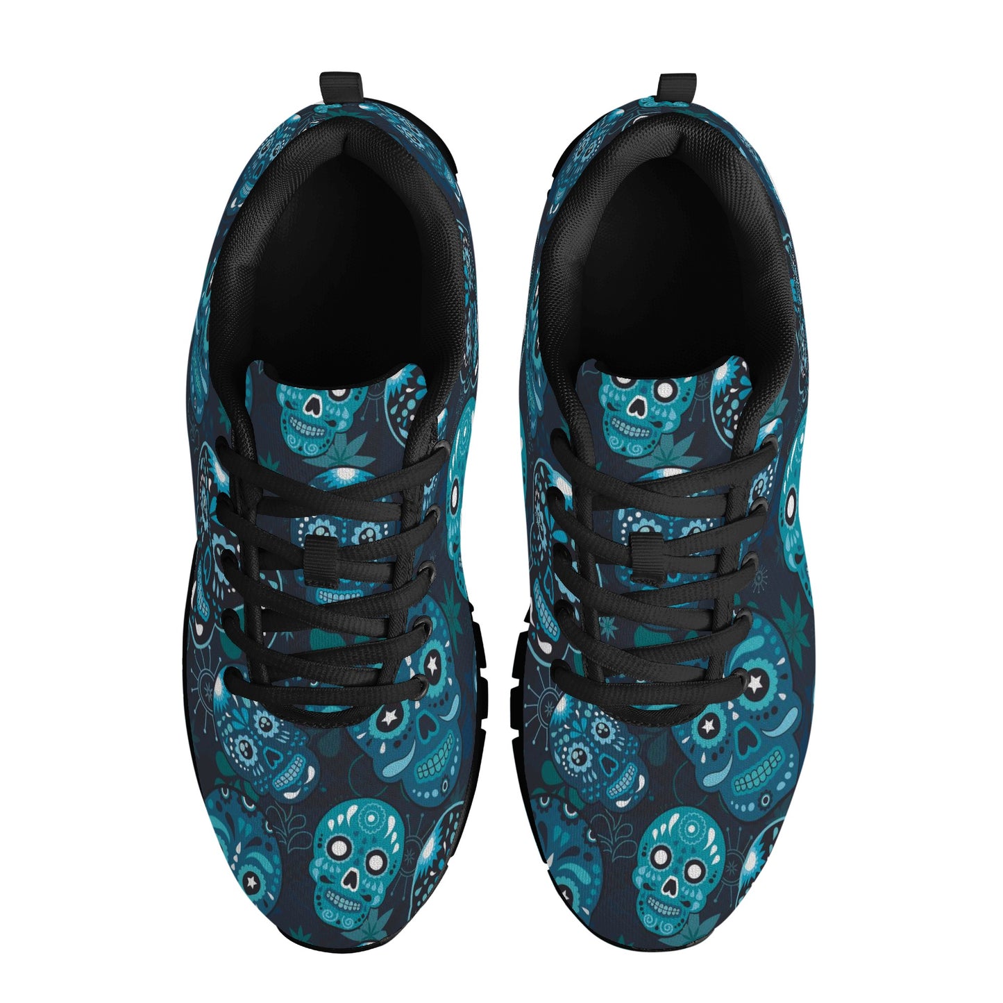 Flaming skull halloween Women's Running Shoes