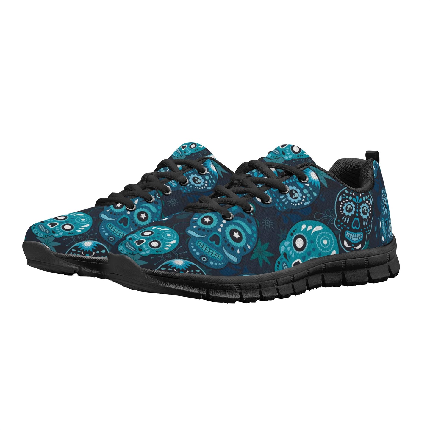 Flaming skull halloween Women's Running Shoes