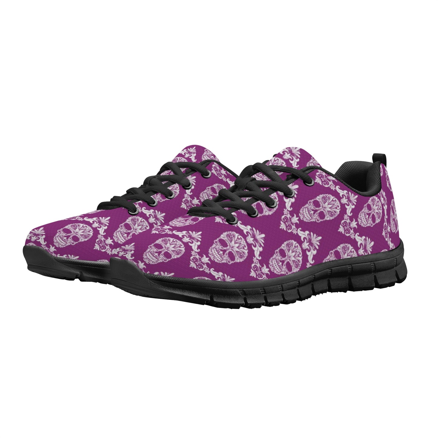 Skeleton gothic sugar skull Women's Running Shoes