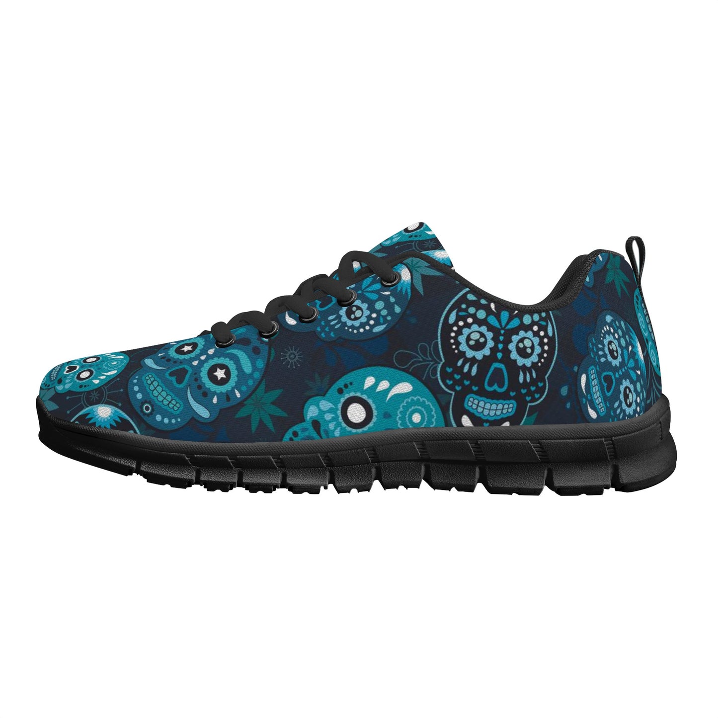 Flaming skull halloween Women's Running Shoes