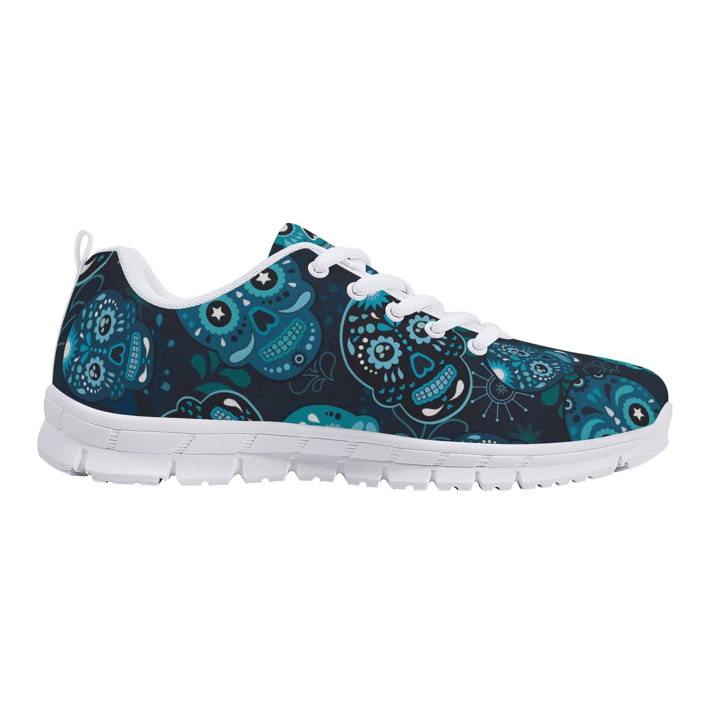 Flaming skull halloween Women's Running Shoes