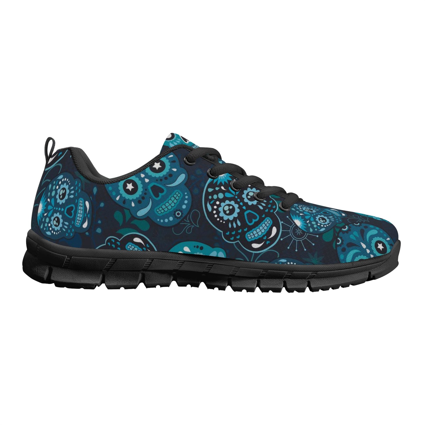Flaming skull halloween Women's Running Shoes