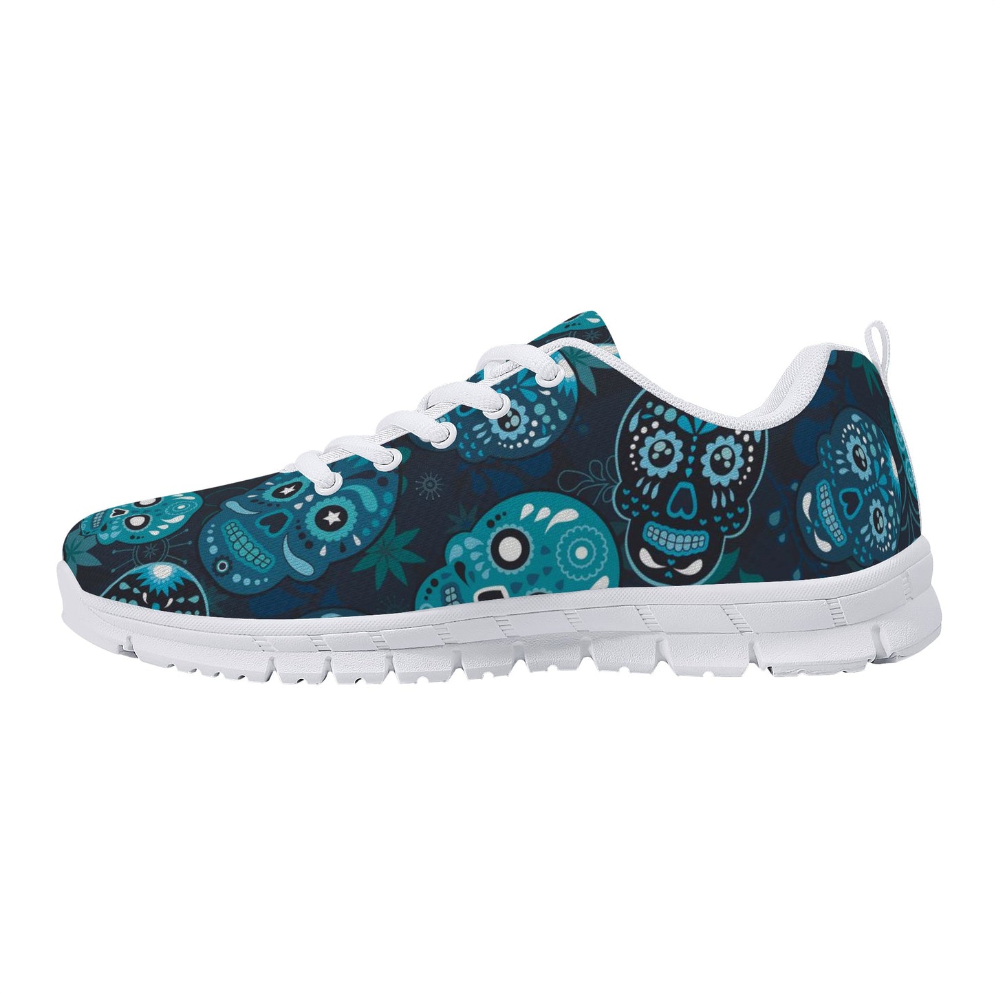 Flaming skull halloween Women's Running Shoes