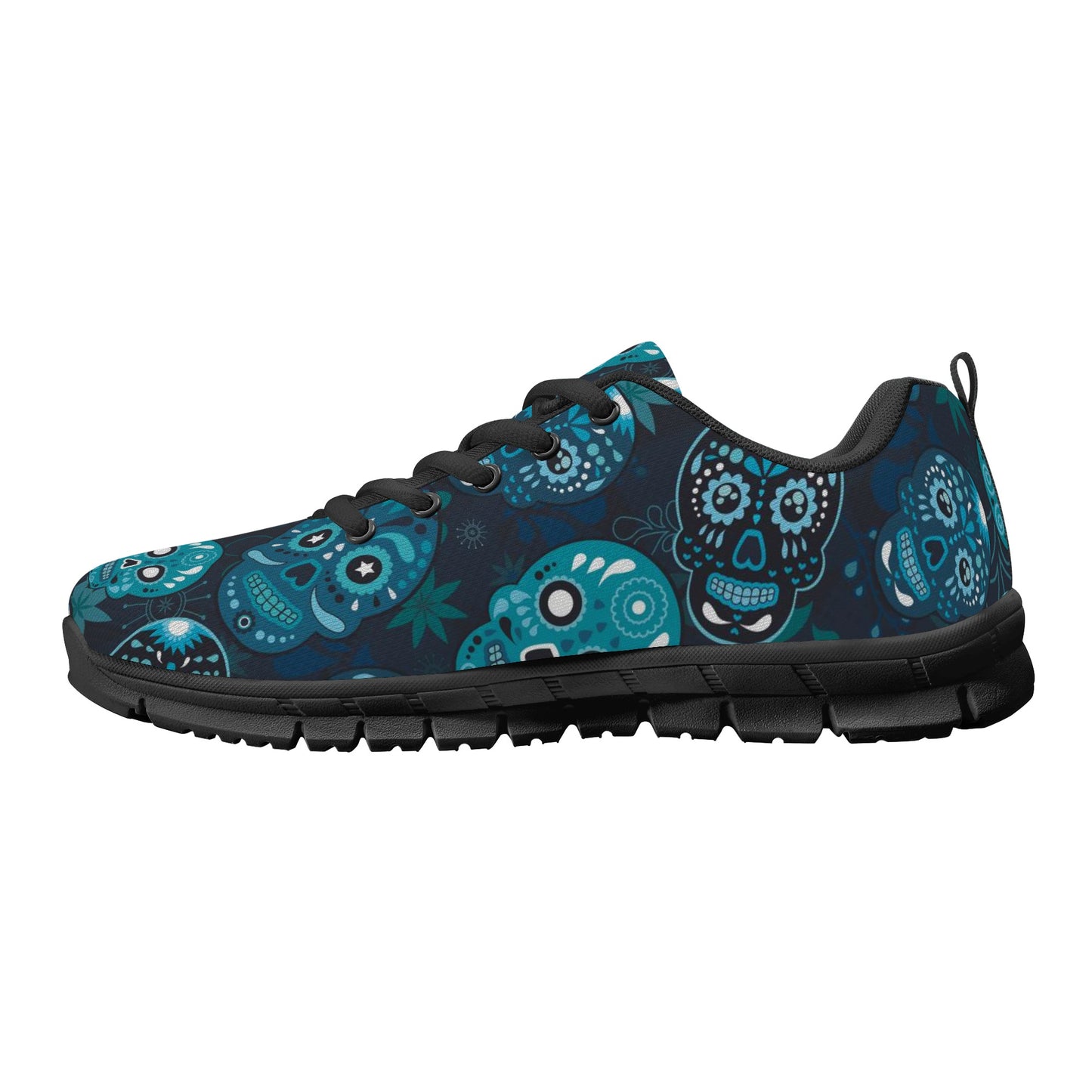 Flaming skull halloween Women's Running Shoes