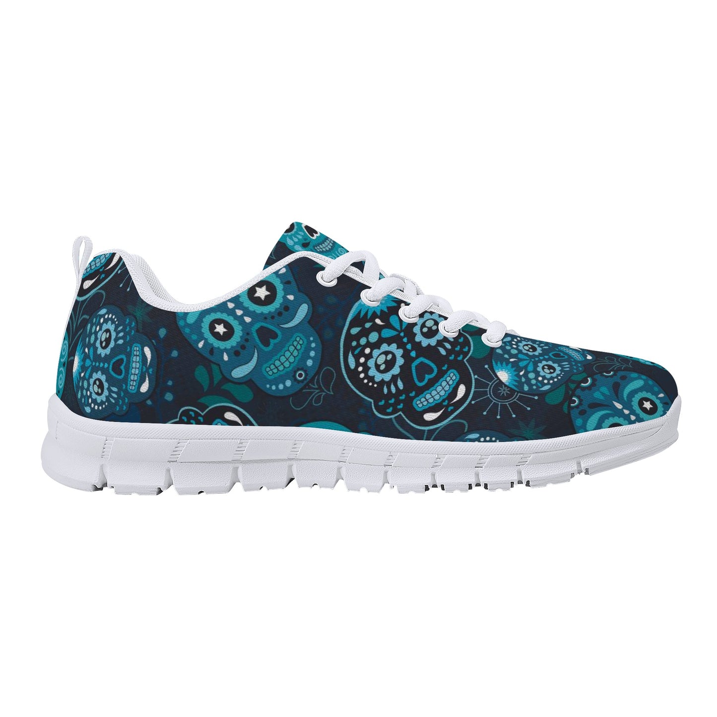 Flaming skull halloween Women's Running Shoes