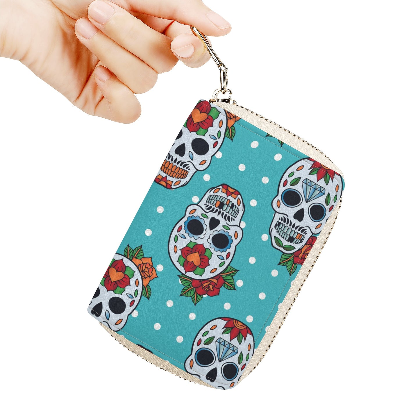 Grim reaper Halloween Zipper Card Holder