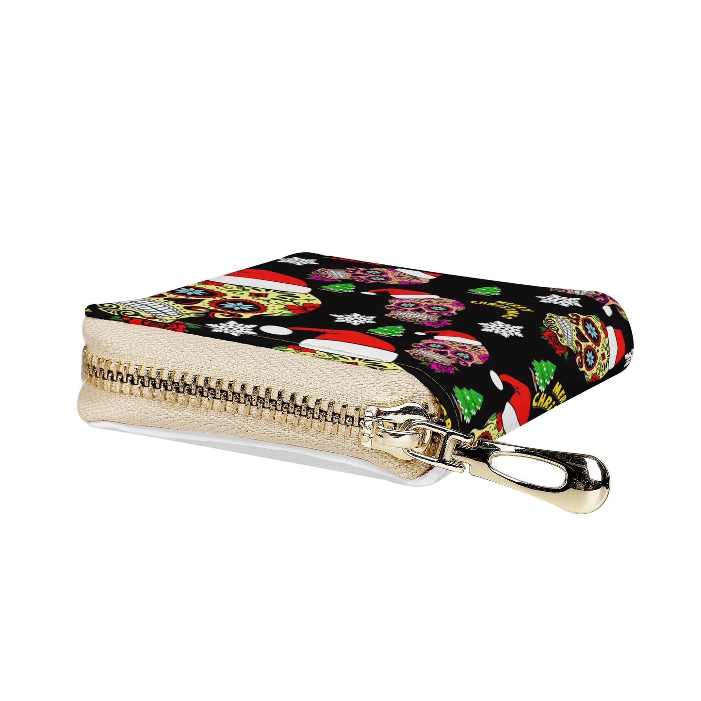 Day of the dead candy skull calaveras Zipper Card Holder