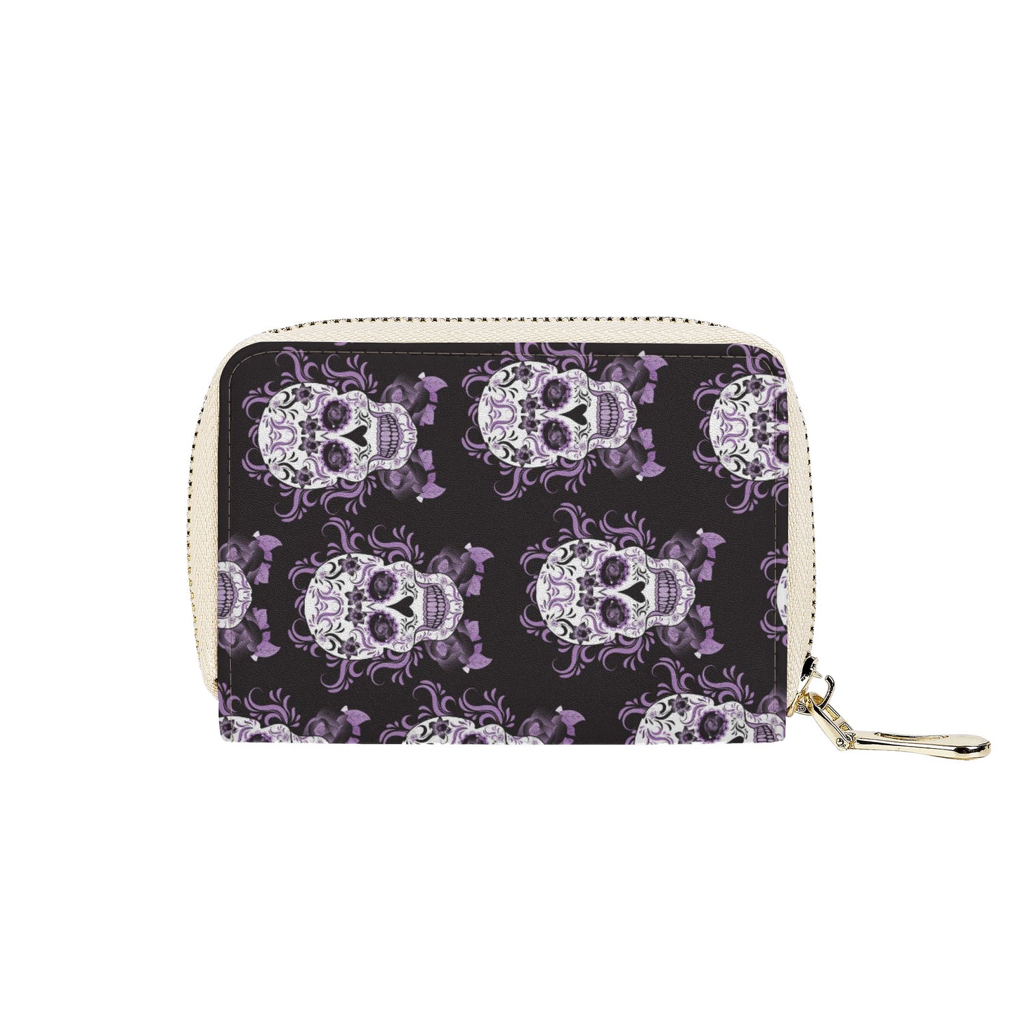 Calaveras sugar skull Zipper Card Holder