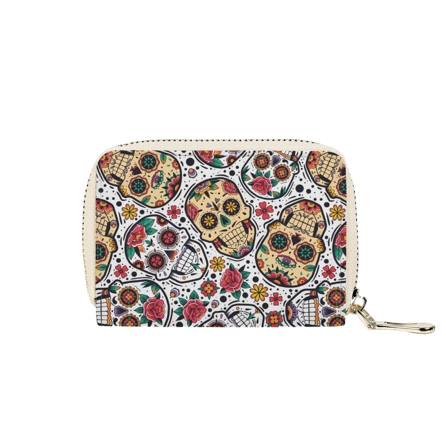 Sugar skull cinco de mayo Zipper Card Holder