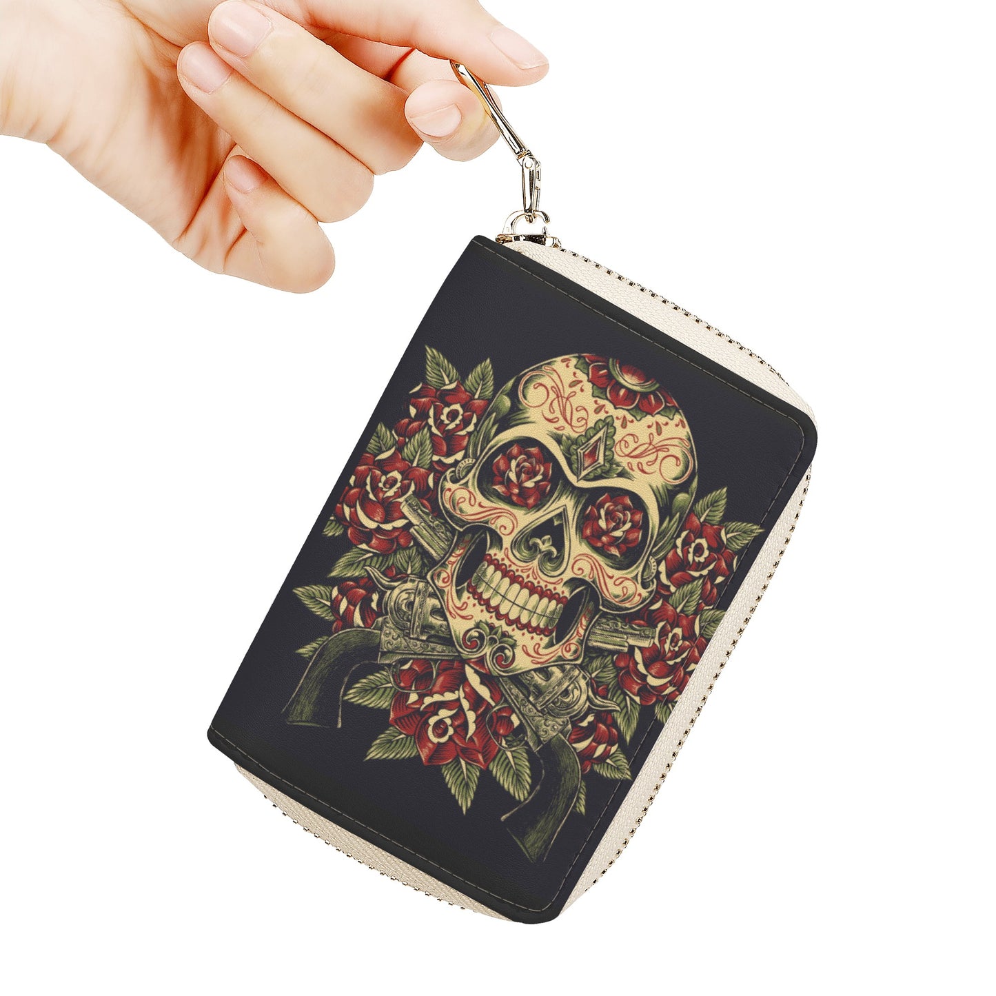 Day of the dead Zipper Card Holder