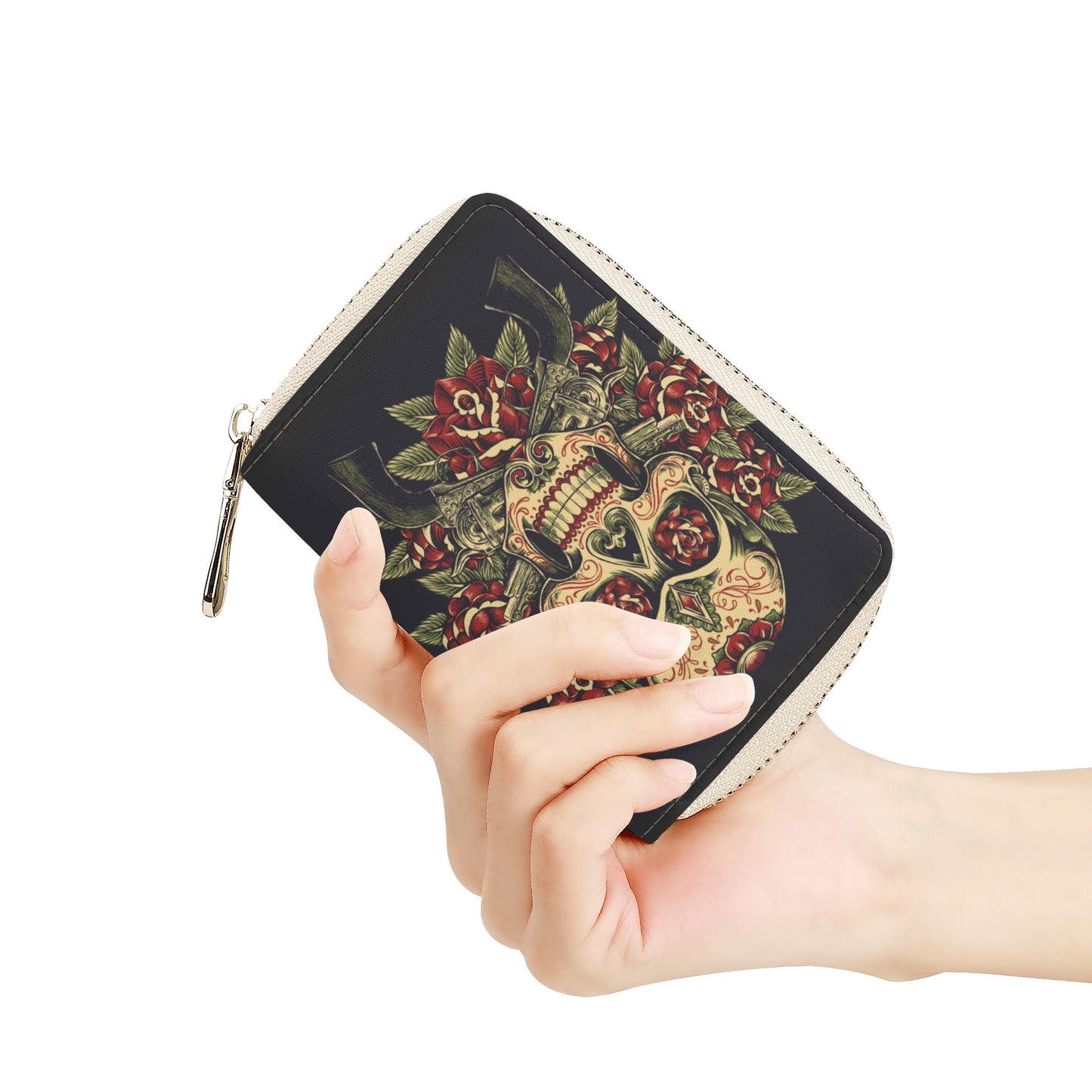Day of the dead Zipper Card Holder