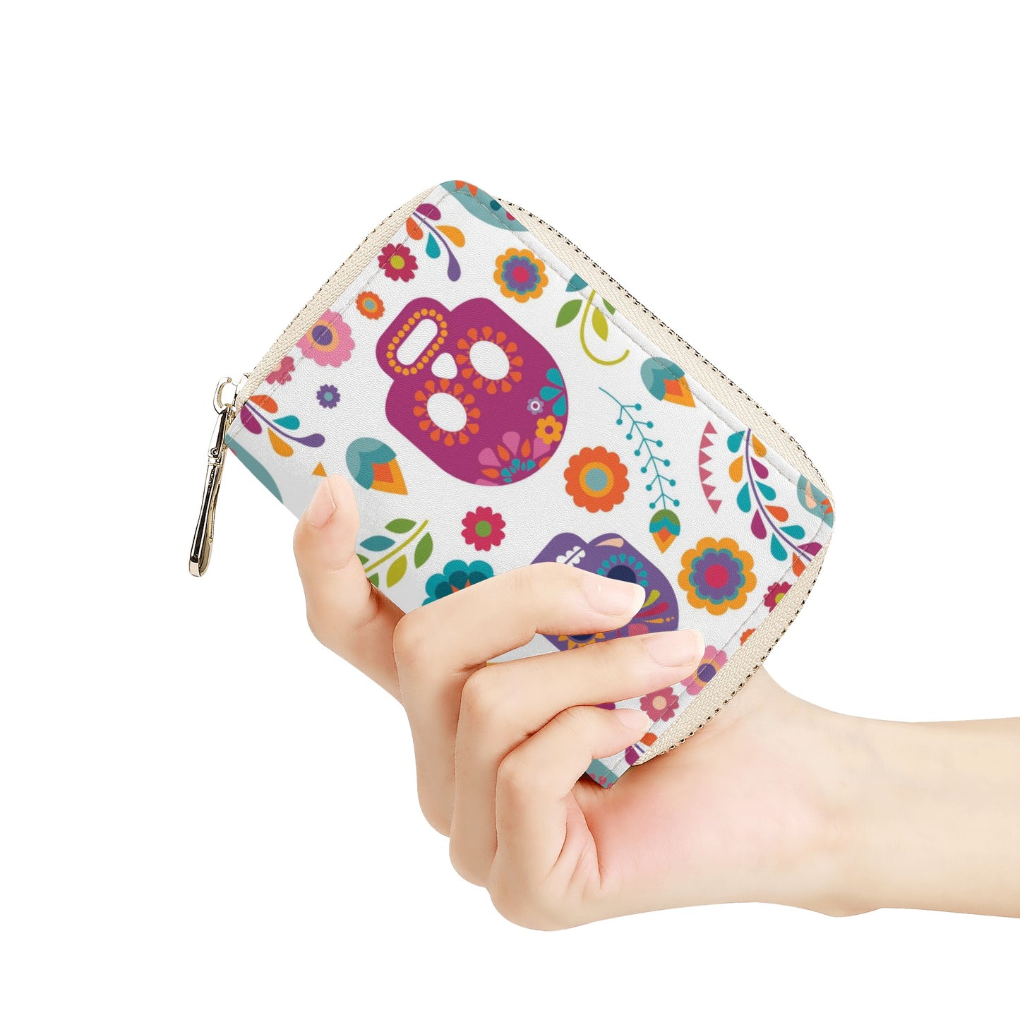 Candy skulls Zipper Card Holder