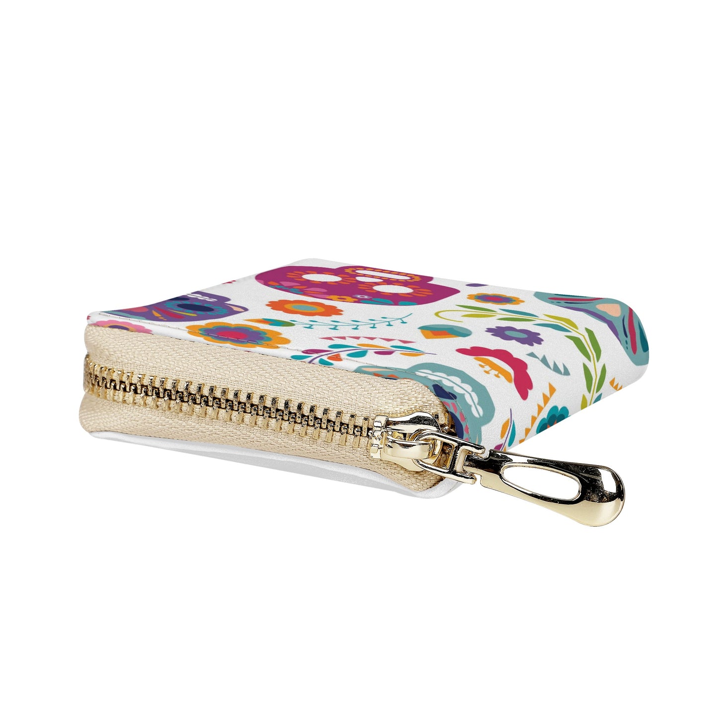 Candy skulls Zipper Card Holder