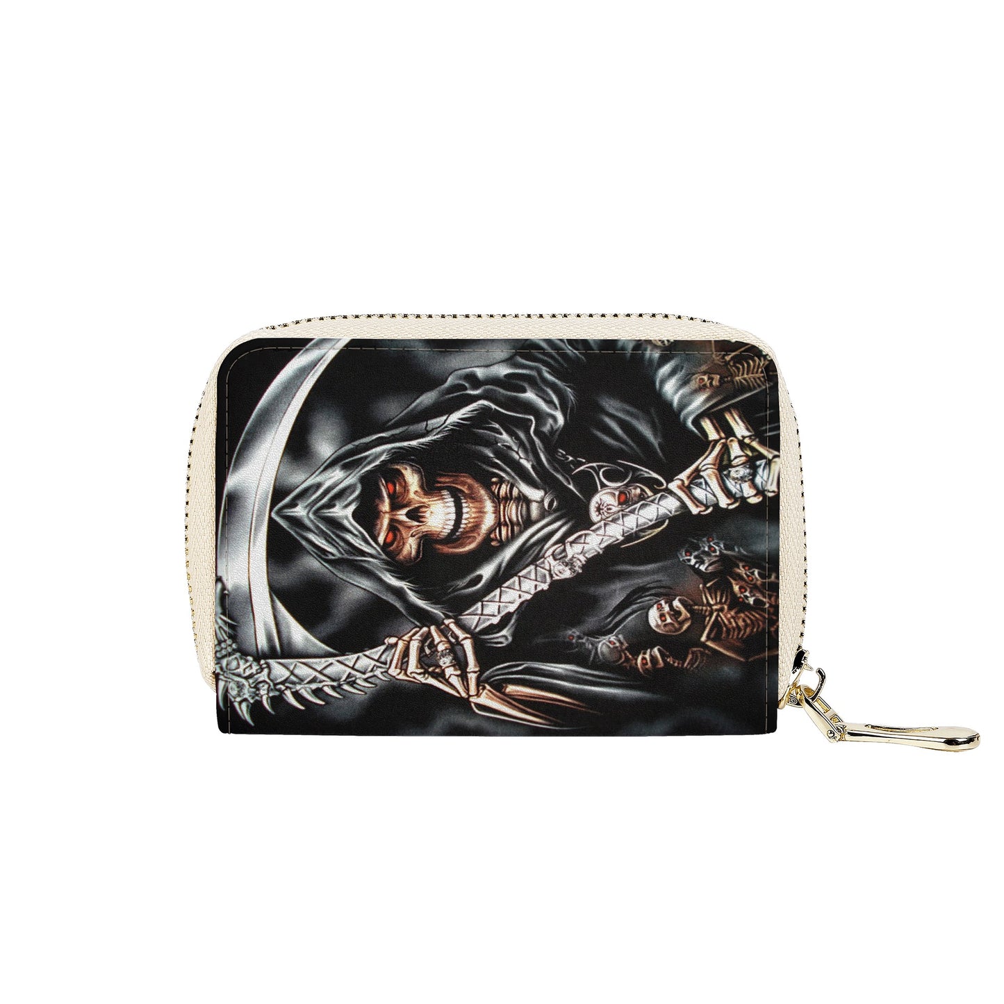 Grim reaper Halloween Zipper Card Holder