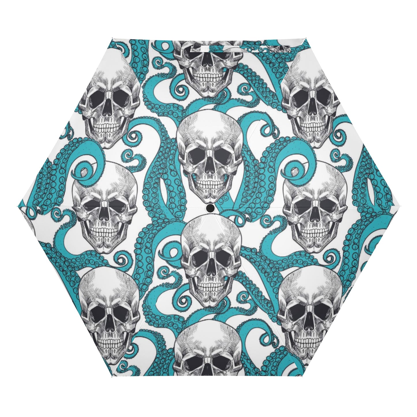 Gothic Skull halloween Fully Auto Open & Close Umbrella Printing Outside