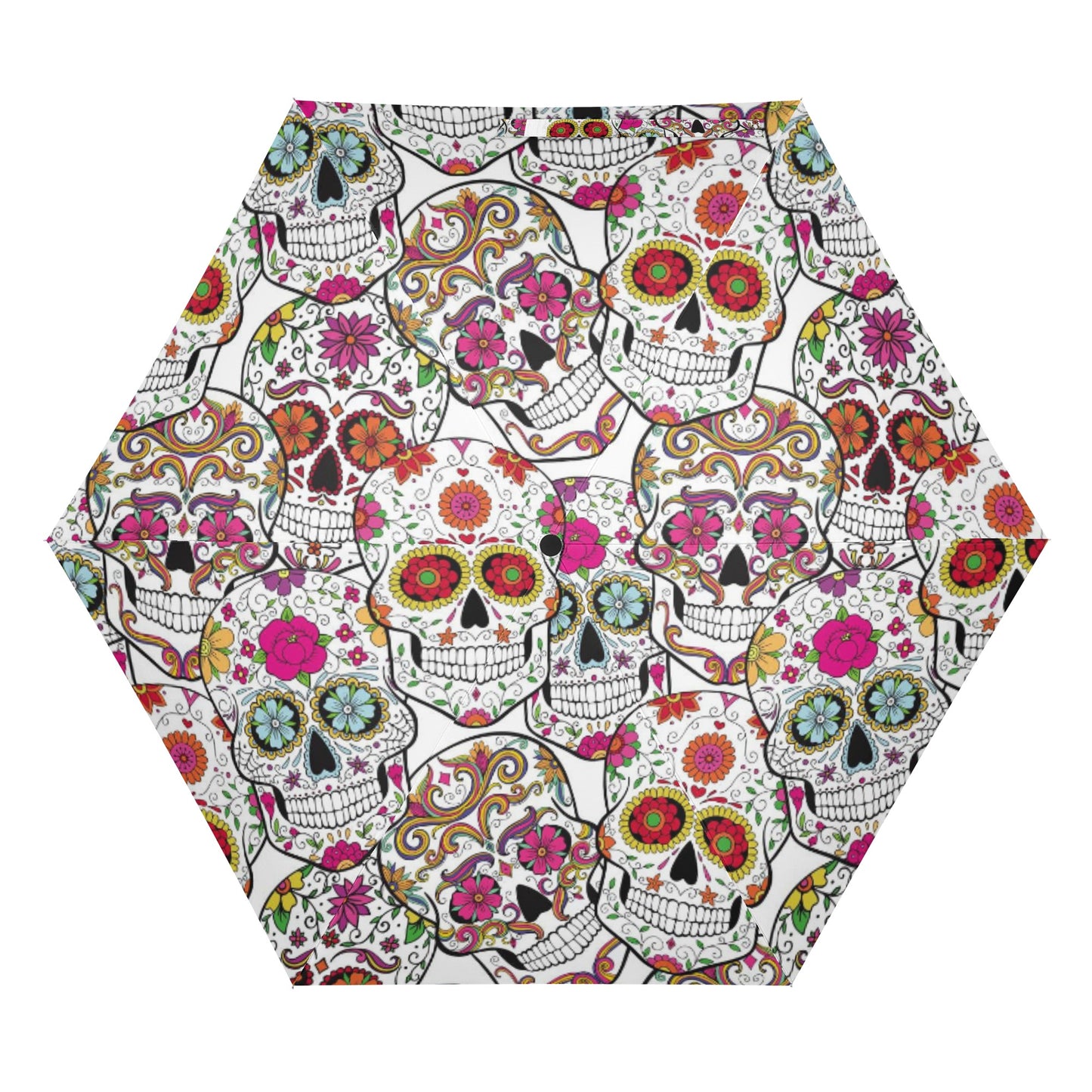 Candy skulls skeleton Fully Auto Open & Close Umbrella Printing Outside