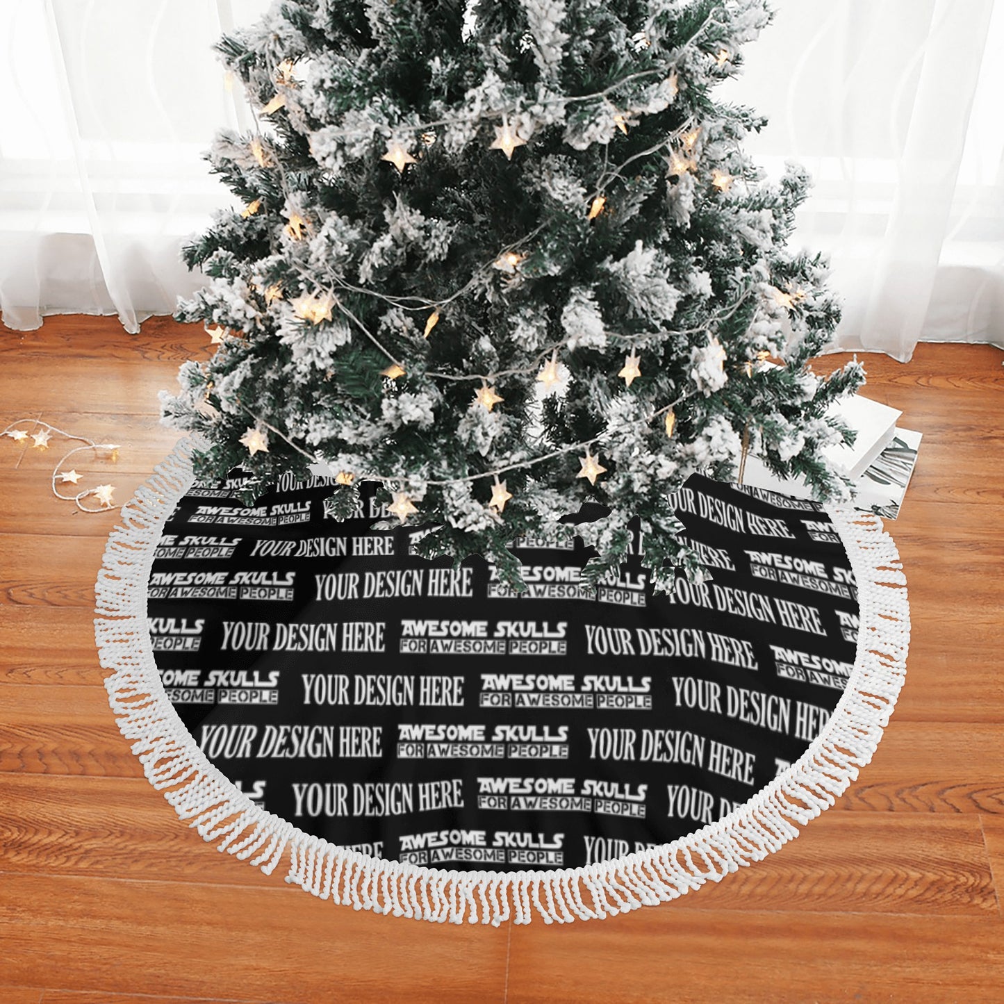 Fringed Christmas Tree Skirts