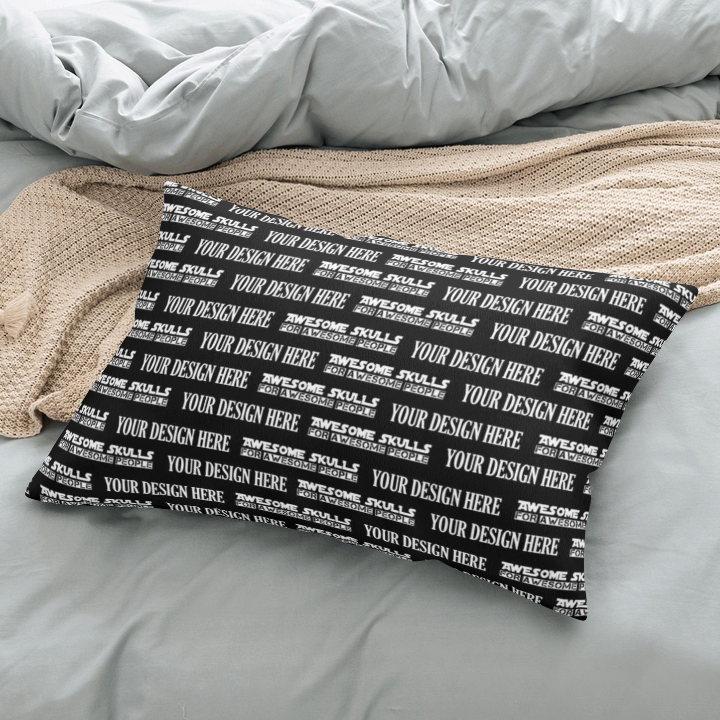 Double Side Printing Rectangular Pillow Cover