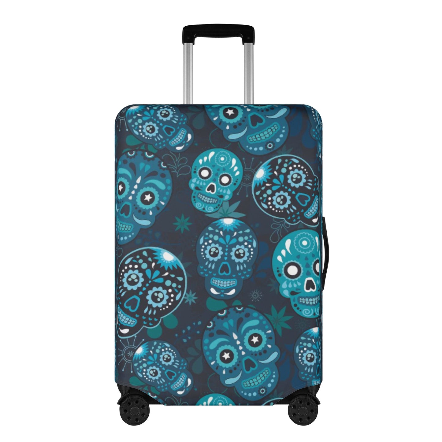 Sugar skull Mexican skull candy skulls Polyester Luggage Cover