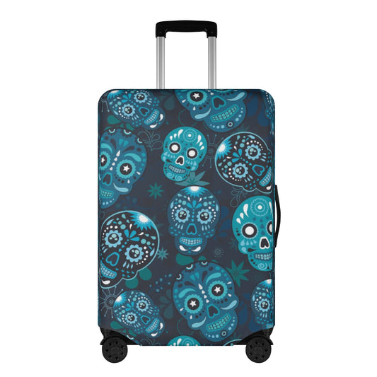 Sugar skull Mexican skull candy skulls Polyester Luggage Cover