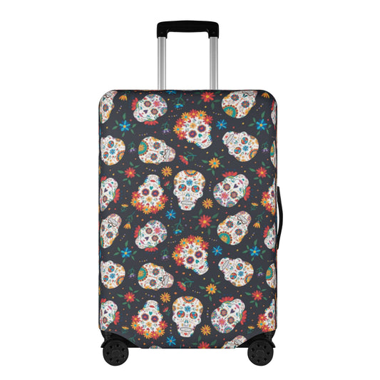 Dia de los muerots candy skulls Polyester Luggage Cover