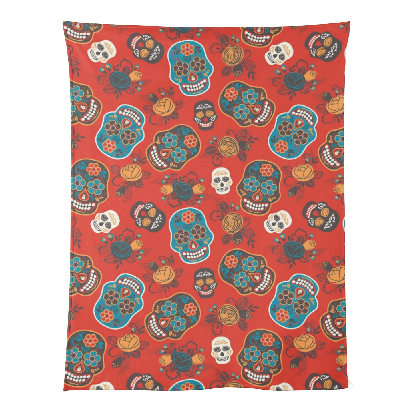 Sugar skull candy Soft Flannel Breathable Blanket for Kids