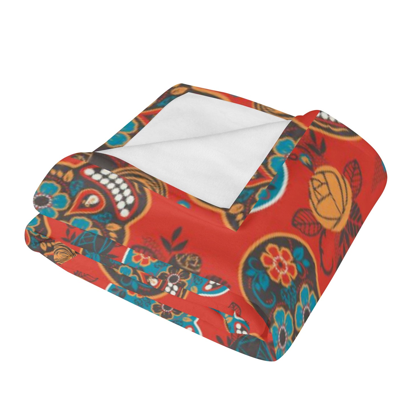 Sugar skull candy Soft Flannel Breathable Blanket for Kids