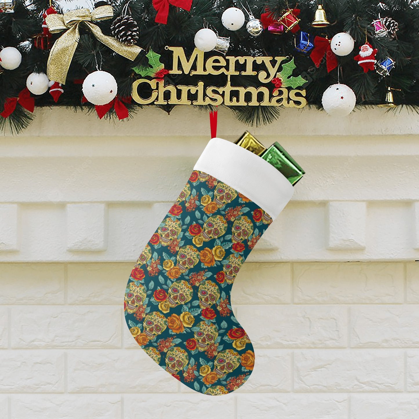 Sugar skull Custom Christmas Stockings