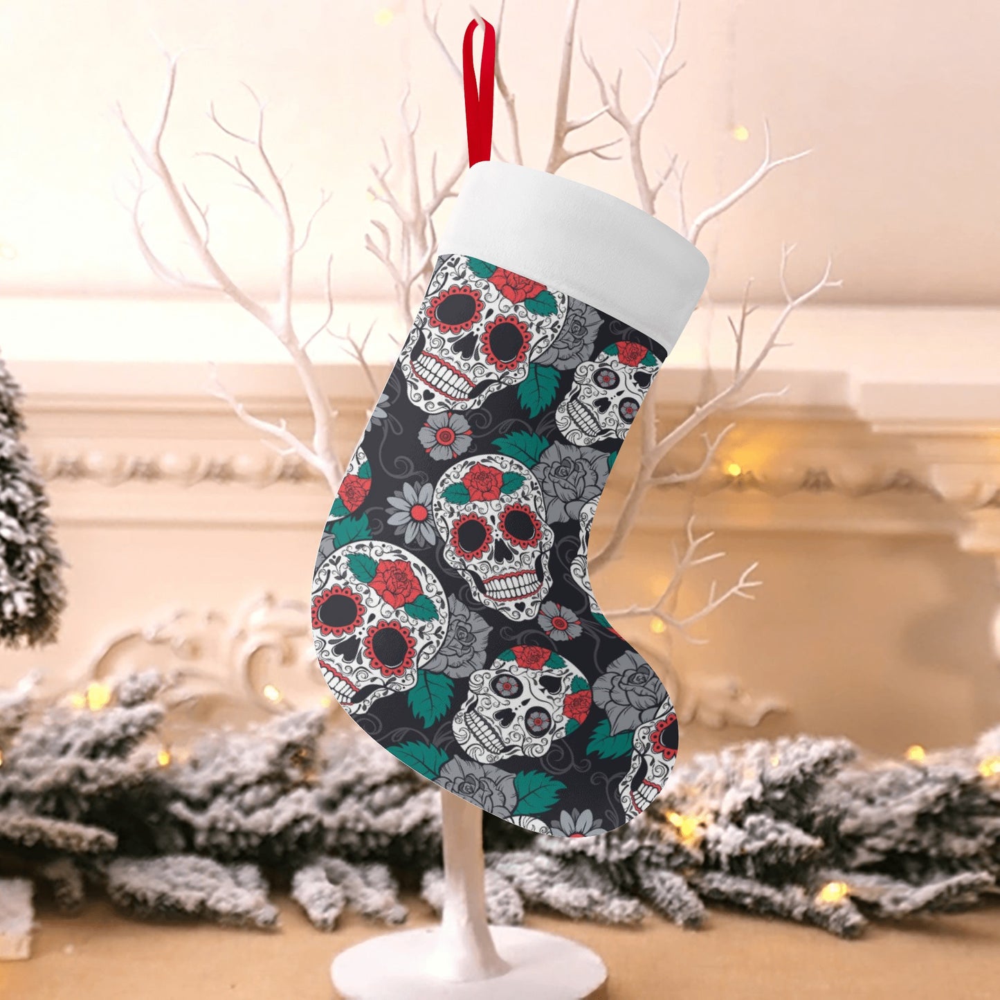 Sugar skull Custom Christmas Stockings