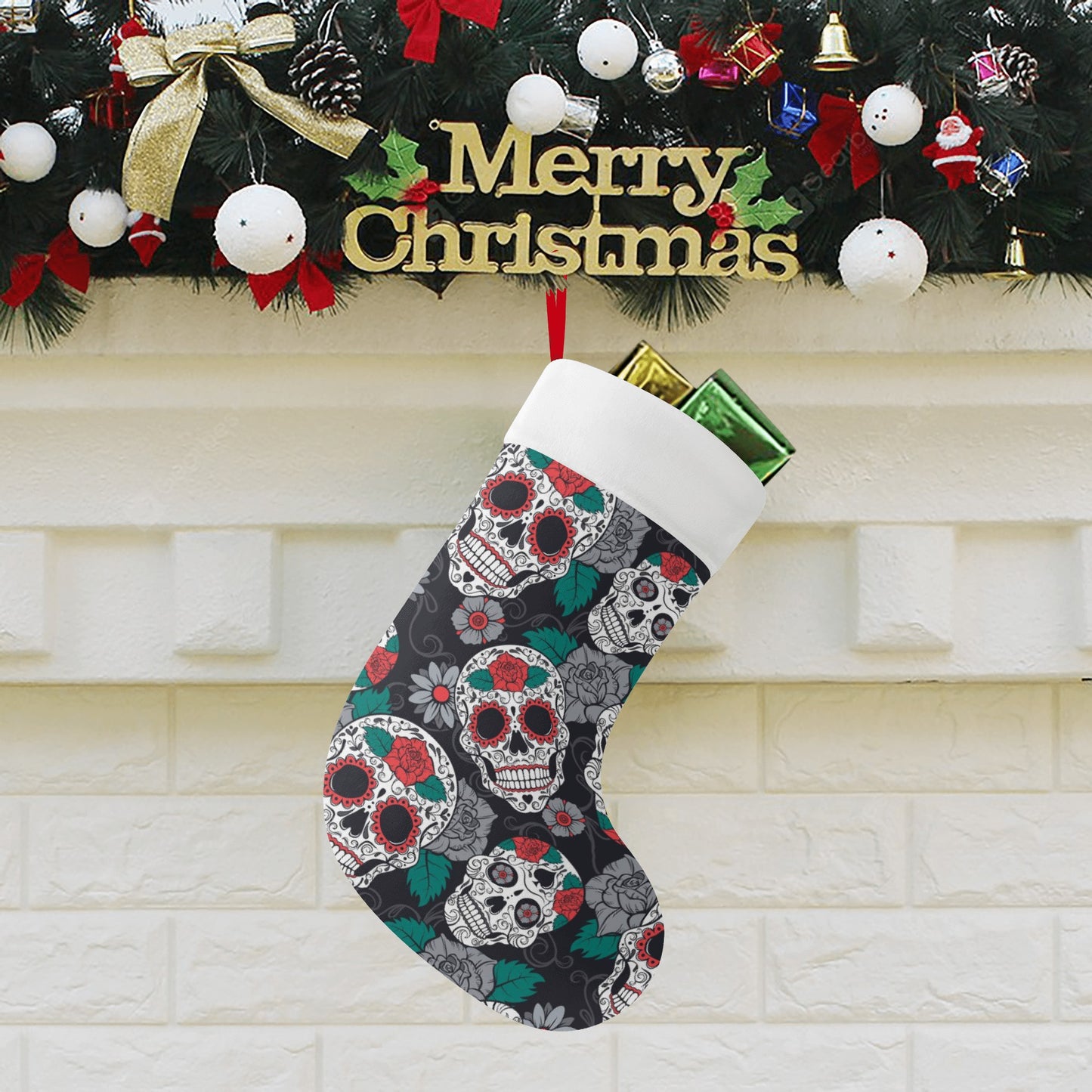 Sugar skull Custom Christmas Stockings