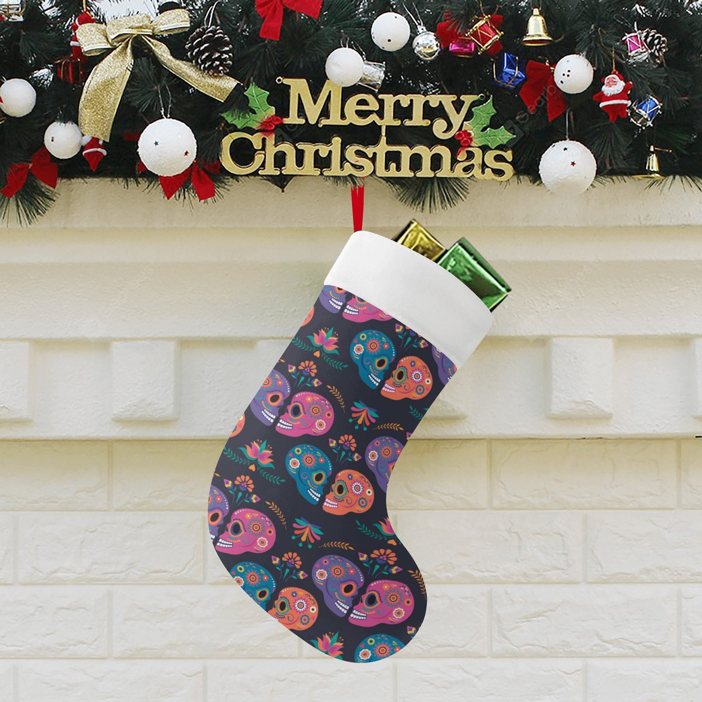 Sugar skull Custom Christmas Stockings