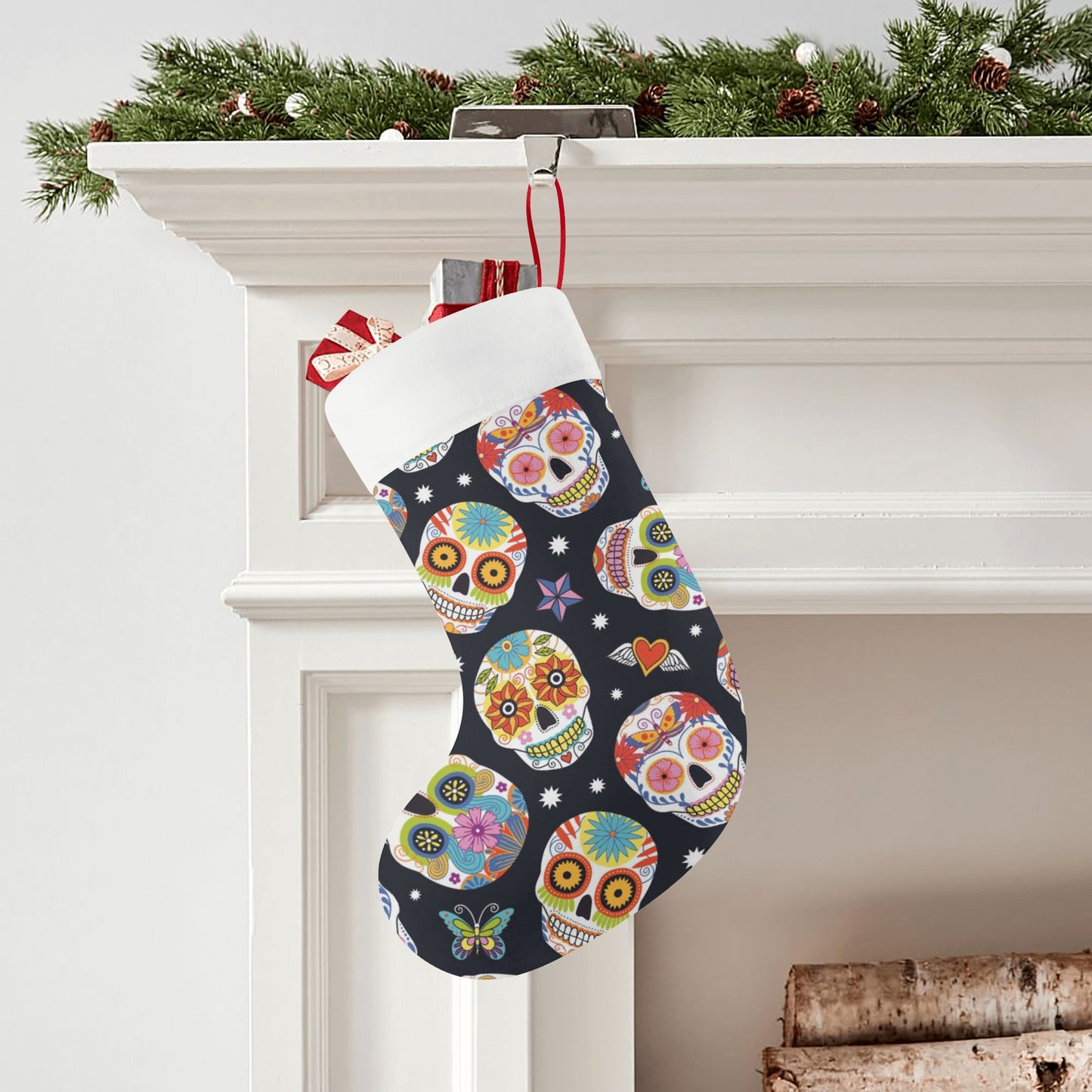 Sugar skull Custom Christmas Stockings