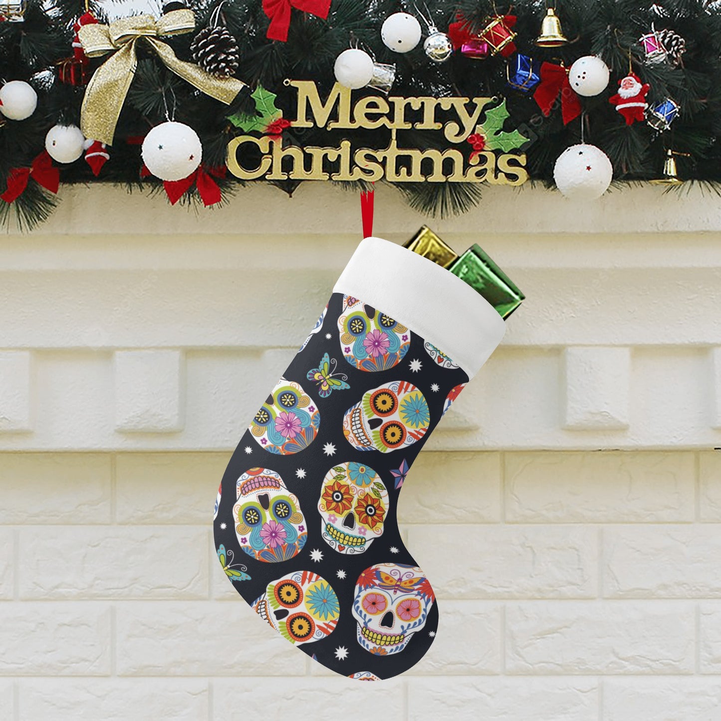 Sugar skull Custom Christmas Stockings