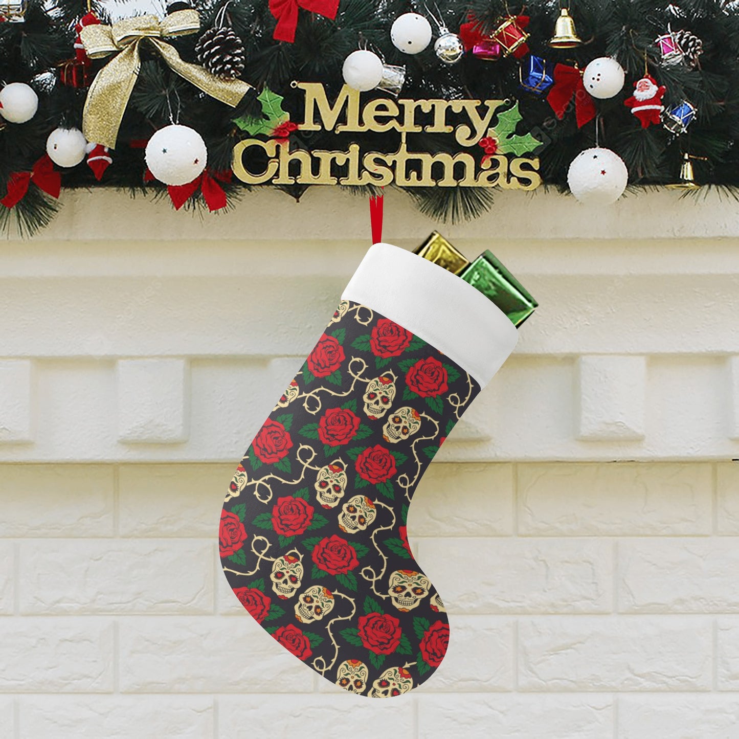 Sugar skull Custom Christmas Stockings